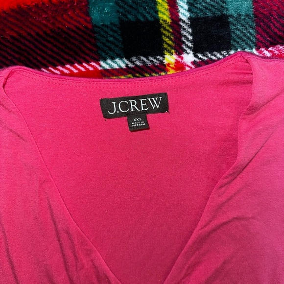 🎀 J.Crew Pink Velvet Tie Wrap Top (Re-Imagined Collection) – XXS 🎀 - Picture 3 of 9